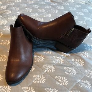 Brown Vegan Leather Boots